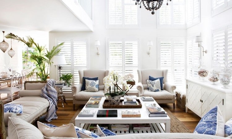 Hamptons style living room